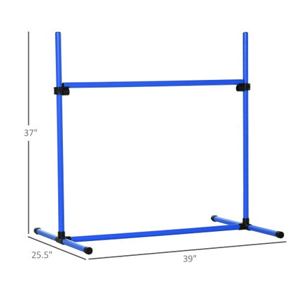 4-piece Dog Agility Training Equipment With Height-adjustable Jumping Poles